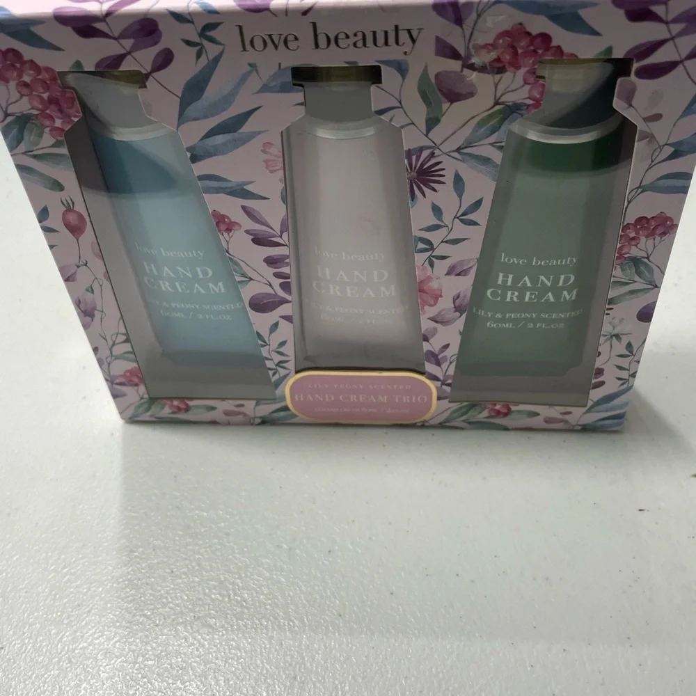 Love Beauty Hand Cream Trio - Blue, Pink, Green